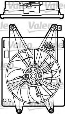 VALEO 698485 Електродвигун, вентилятор радіатора