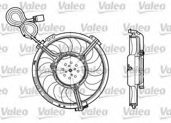 VALEO 698658 Вентилятор, охолодження двигуна