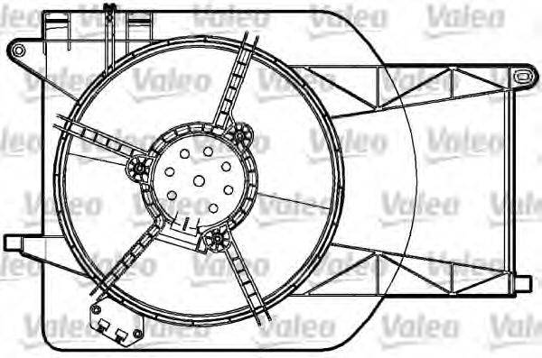 VALEO 698765 Електродвигун, вентилятор радіатора