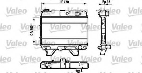 VALEO 730063 Радіатор, охолодження двигуна