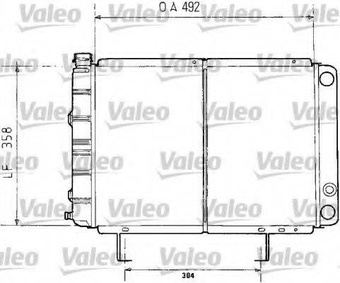 VALEO 730071 Радіатор, охолодження двигуна