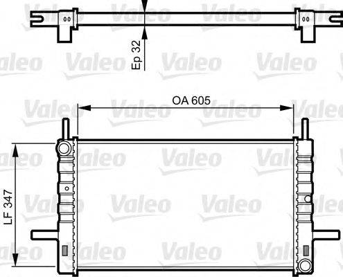 VALEO 730123 Радіатор, охолодження двигуна