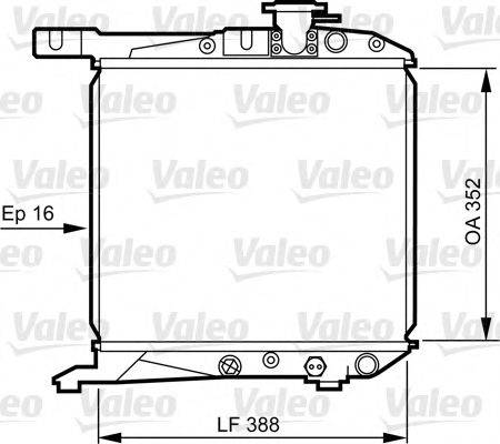 VALEO 730168 Радіатор, охолодження двигуна