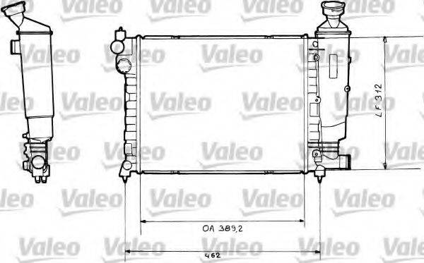 VALEO 730366 Радіатор, охолодження двигуна