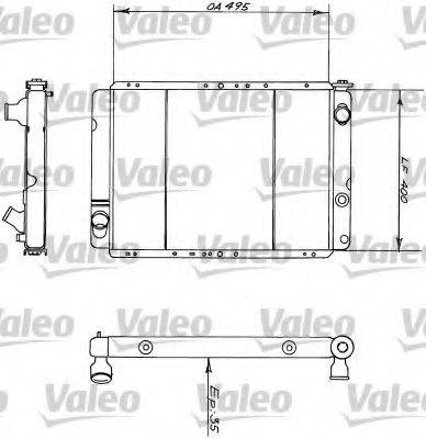 VALEO 730394 Радіатор, охолодження двигуна