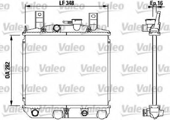 VALEO 730397 Радіатор, охолодження двигуна