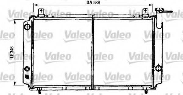 VALEO 730405 Радіатор, охолодження двигуна