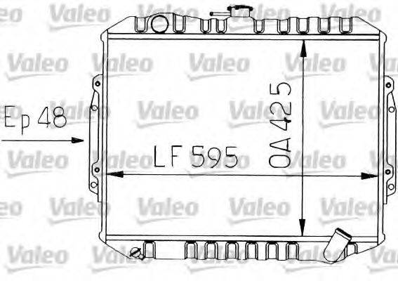 VALEO 730454 Радіатор, охолодження двигуна