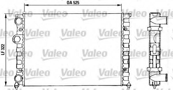 VALEO 730504 Радіатор, охолодження двигуна