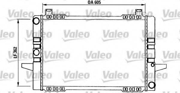 VALEO 730562 Радіатор, охолодження двигуна