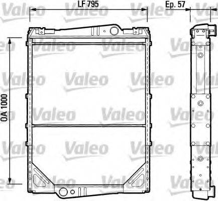 VALEO 730603 Радіатор, охолодження двигуна