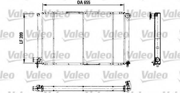 VALEO 730621 Радіатор, охолодження двигуна