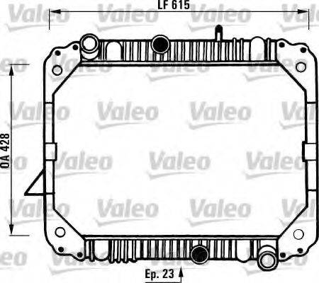 VALEO 730892 Радіатор, охолодження двигуна