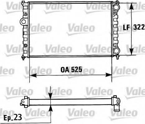 VALEO 730948 Радіатор, охолодження двигуна