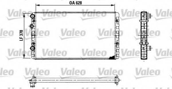 VALEO 730955 Радіатор, охолодження двигуна