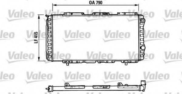 VALEO 730997 Радіатор, охолодження двигуна