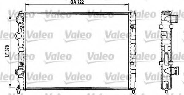 VALEO 731006 Радіатор, охолодження двигуна