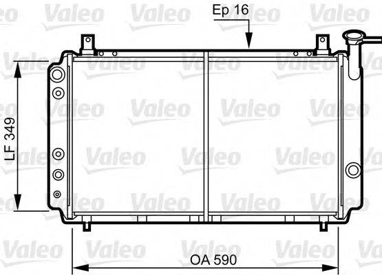 VALEO 731082 Радіатор, охолодження двигуна