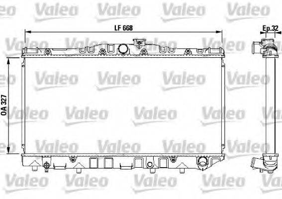 VALEO 731095 Радіатор, охолодження двигуна