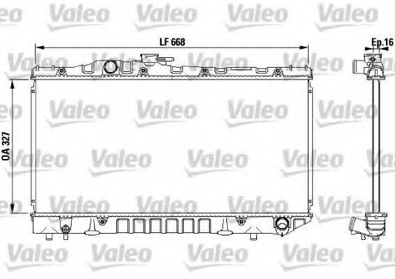 VALEO 731115 Радіатор, охолодження двигуна