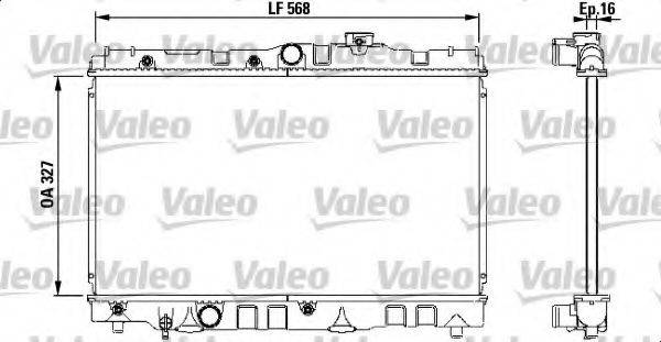 VALEO 731119 Радіатор, охолодження двигуна