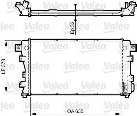 VALEO 731148 Радіатор, охолодження двигуна