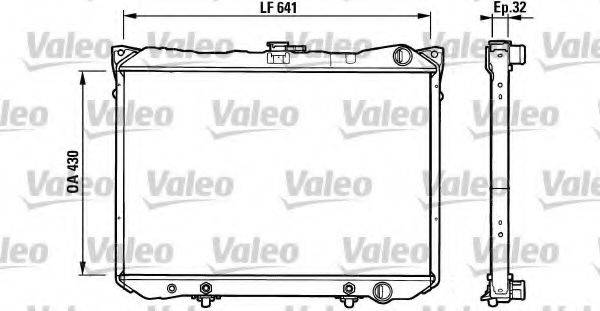 VALEO 731160 Радіатор, охолодження двигуна