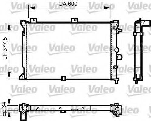 VALEO 731170 Радіатор, охолодження двигуна