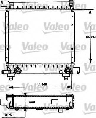 VALEO 731171 Радіатор, охолодження двигуна