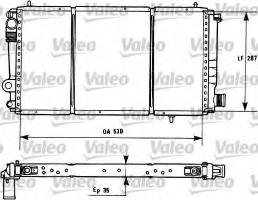 VALEO 731173 Радіатор, охолодження двигуна