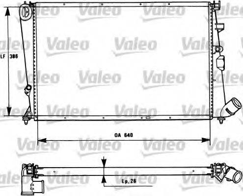 VALEO 731184 Радіатор, охолодження двигуна