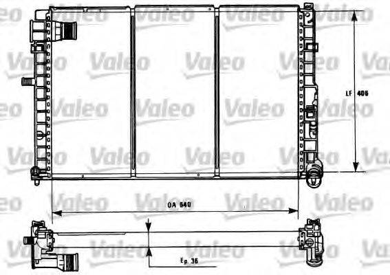 VALEO 731185 Радіатор, охолодження двигуна