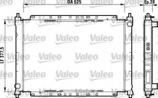 VALEO 731209 Радіатор, охолодження двигуна