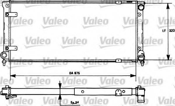 VALEO 731271 Радіатор, охолодження двигуна