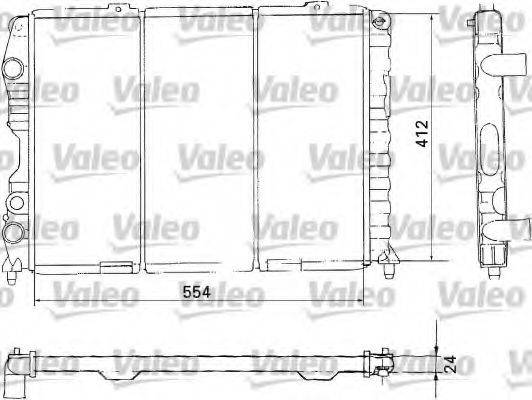 VALEO 731283 Радіатор, охолодження двигуна