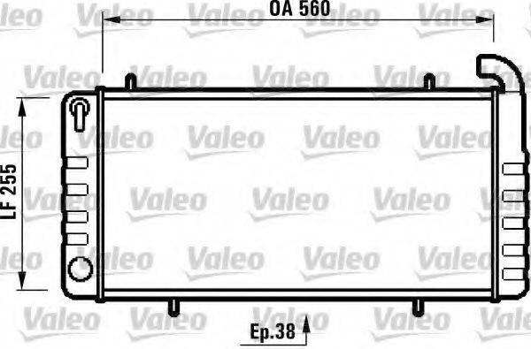 VALEO 731410 Радіатор, охолодження двигуна