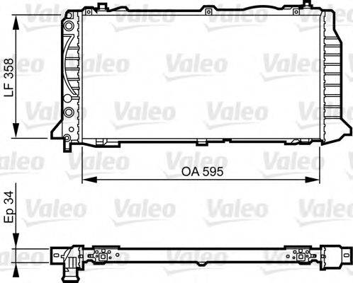 VALEO 731501 Радіатор, охолодження двигуна