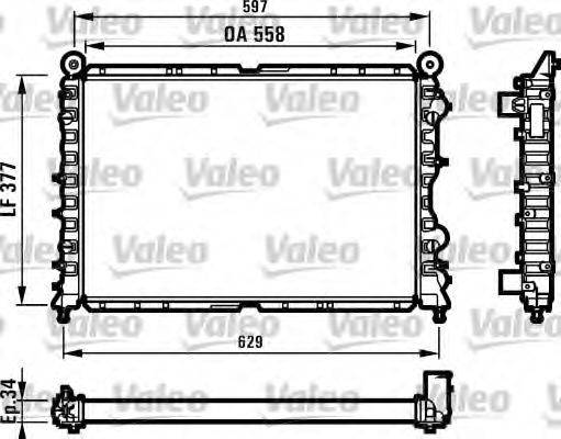 VALEO 731561 Радіатор, охолодження двигуна