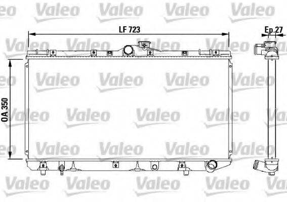 VALEO 731568 Радіатор, охолодження двигуна