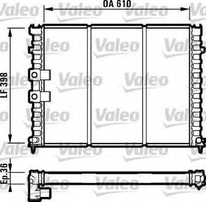 VALEO 731584 Радіатор, охолодження двигуна