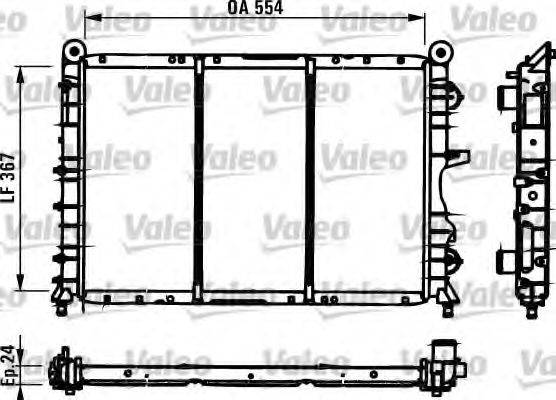 VALEO 731590 Радіатор, охолодження двигуна