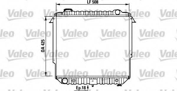 VALEO 731718 Радіатор, охолодження двигуна