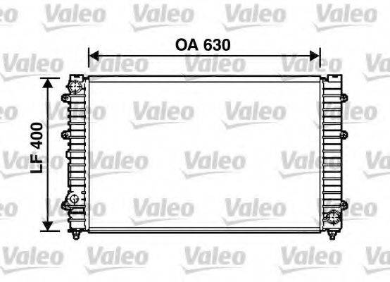 VALEO 731758 Радіатор, охолодження двигуна