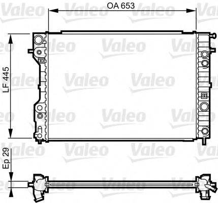 VALEO 731841 Радіатор, охолодження двигуна