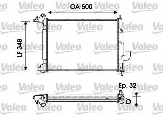 VALEO 731845 Радіатор, охолодження двигуна