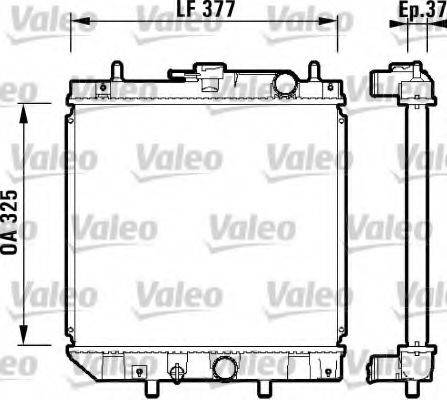 VALEO 731857 Радіатор, охолодження двигуна