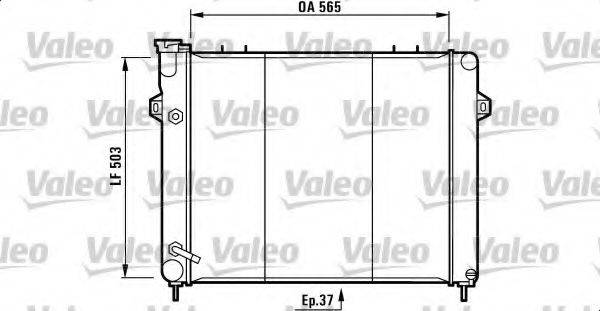 VALEO 732250 Радіатор, охолодження двигуна