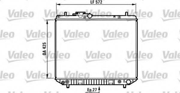 VALEO 732302 Радіатор, охолодження двигуна