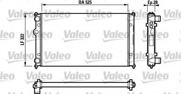 VALEO 732317 Радіатор, охолодження двигуна