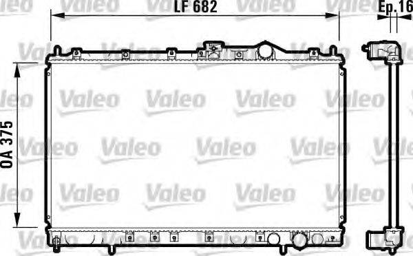 VALEO 732327 Радіатор, охолодження двигуна